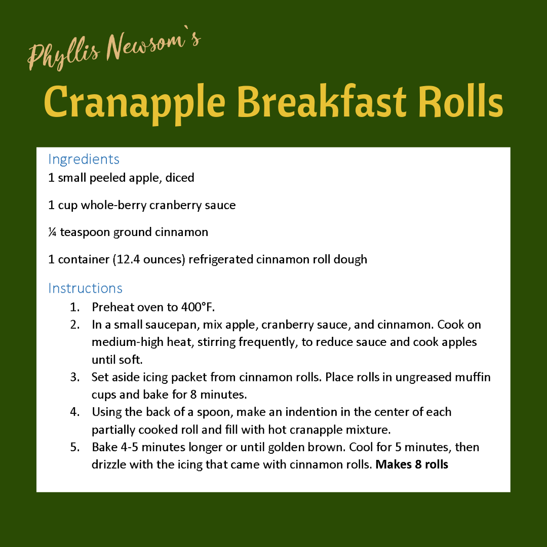Cranapple Breakfast Rolls Recipe