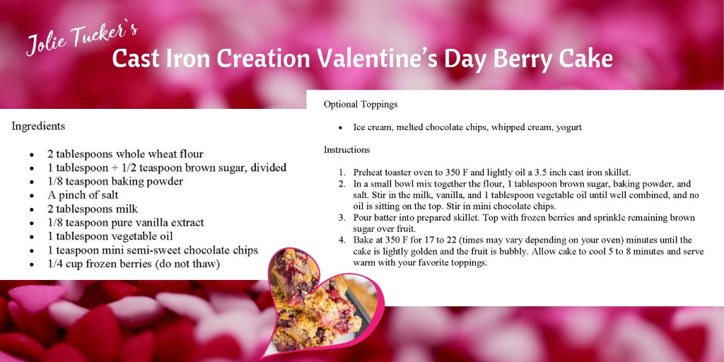 Cast Iron Creation Valentine’s Day Berry Cake Recipe