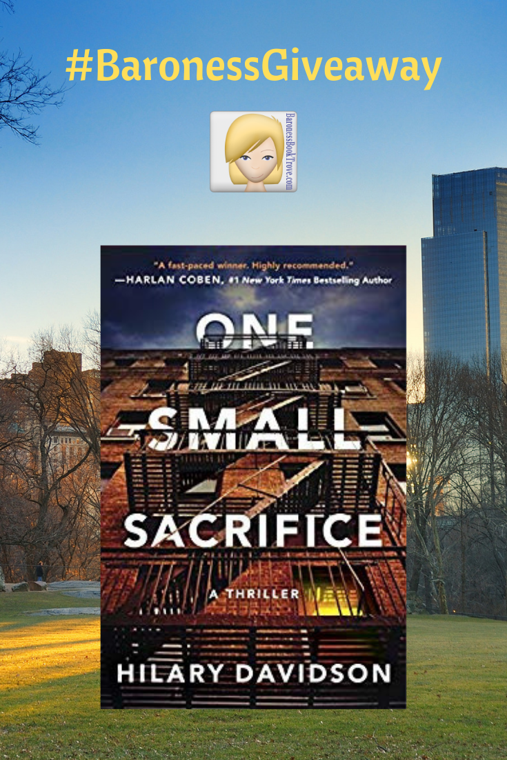 Giveaway of One Small Sacrifice Pin