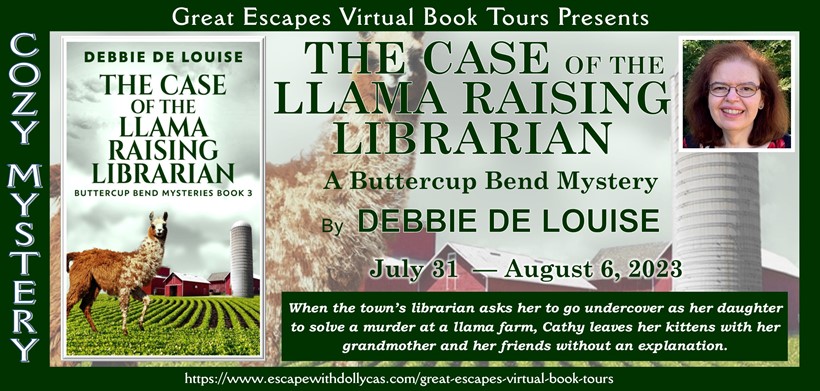 The Case of the Llama Raising Librarian by Debbie De Louise ~ Character Interview