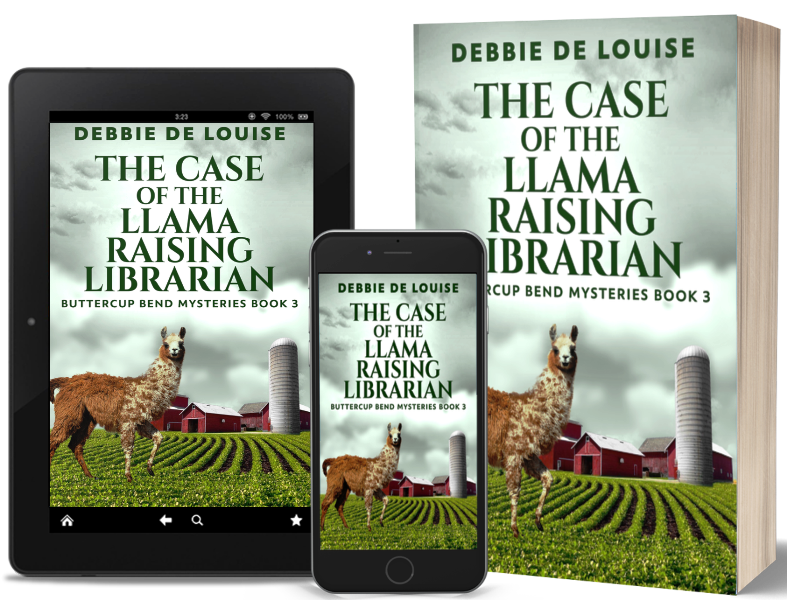 The Case of the Llama Raising Librarian by Debbie De Louise 3