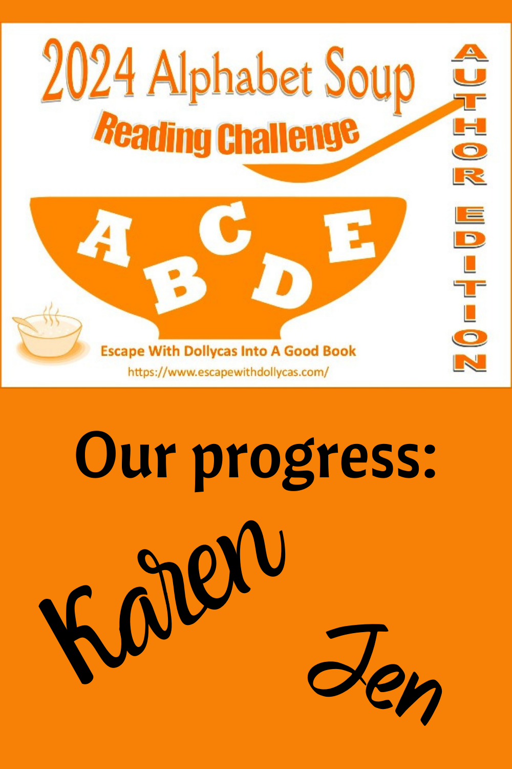 2024 ABC Author Soup Reading Challenge Tracking