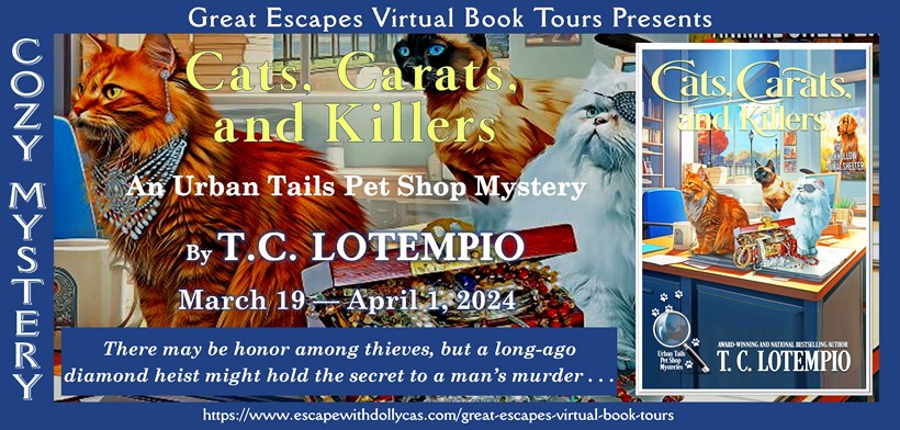 Cats, Carats, and Killers by T.C. LoTempio ~ Spotlight