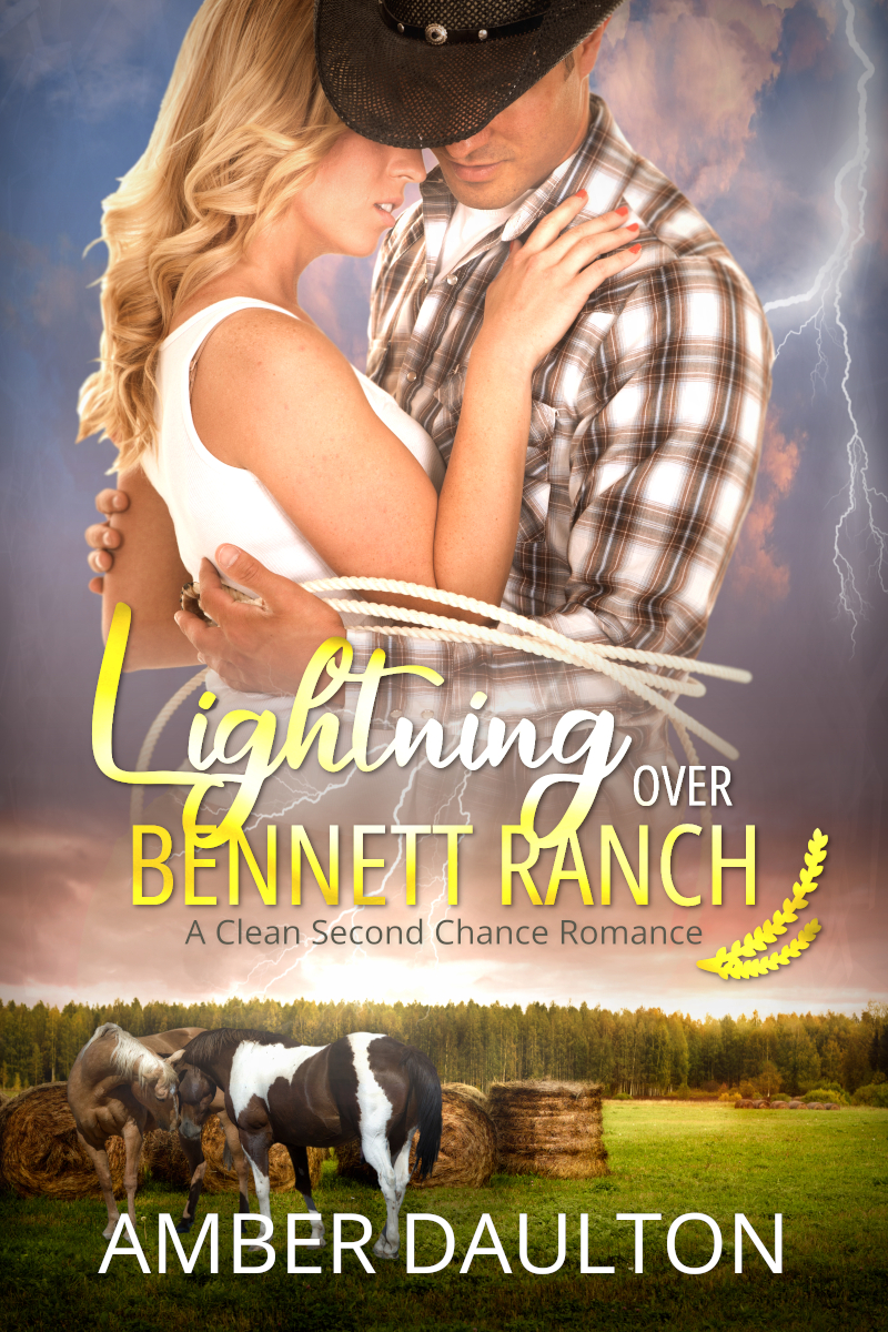 Lightning Over Bennett Ranch by Amber Daulton