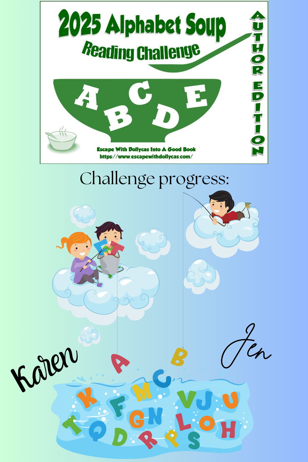 2025 ABC Author Soup Reading Challenge Tracking