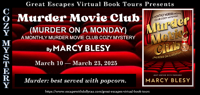 2 Paperback Copies of Murder Movie Club: Murder on a Monday (Monthly Murder Movie Club Cozy Mystery) by Marcy Blesy