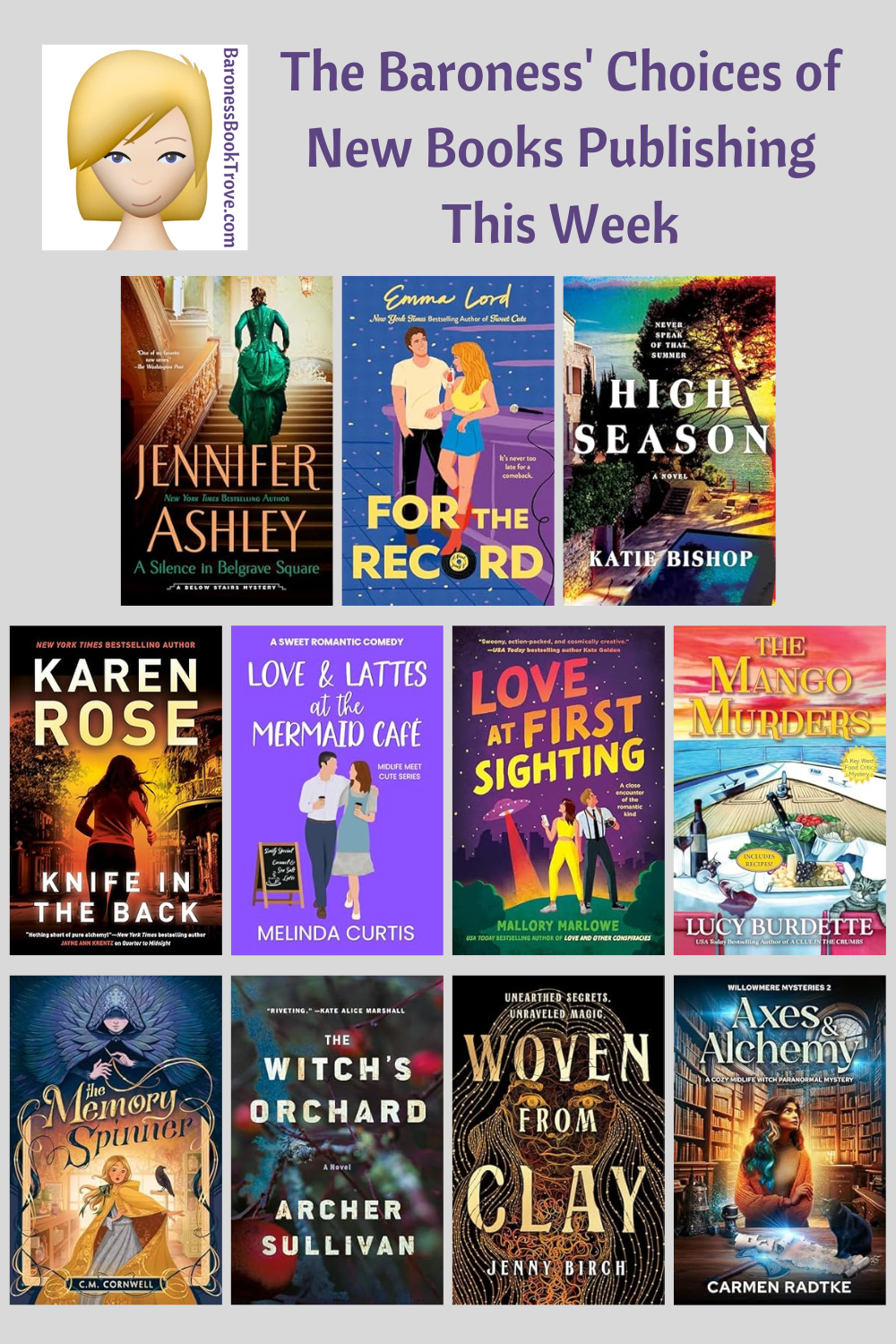 New Books Publishing Week 33 of 2025