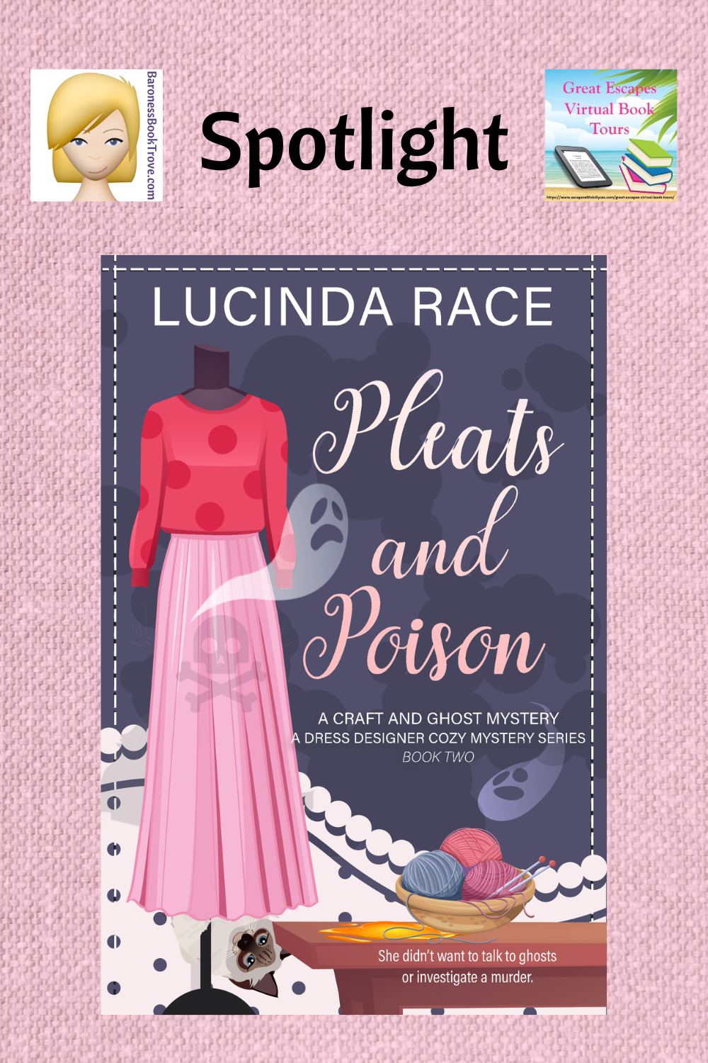 Pleats and Poison by Lucinda Race ~ Spotlight