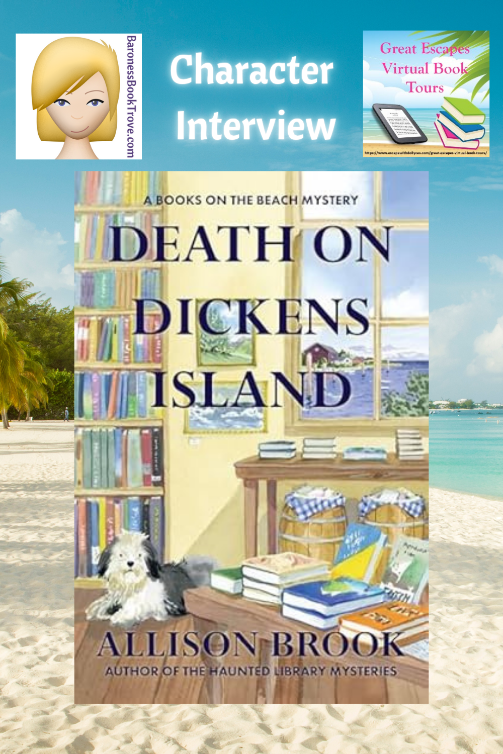 Death on Dickens Island by Allison Brook ~ Character Interview