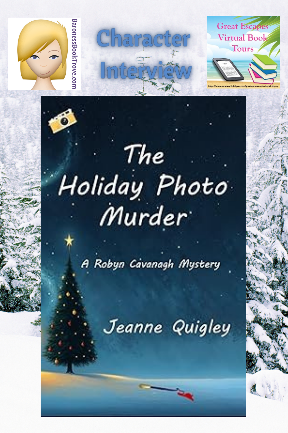 The Holiday Photo Murder by Jeanne Quigley~ Character Interview