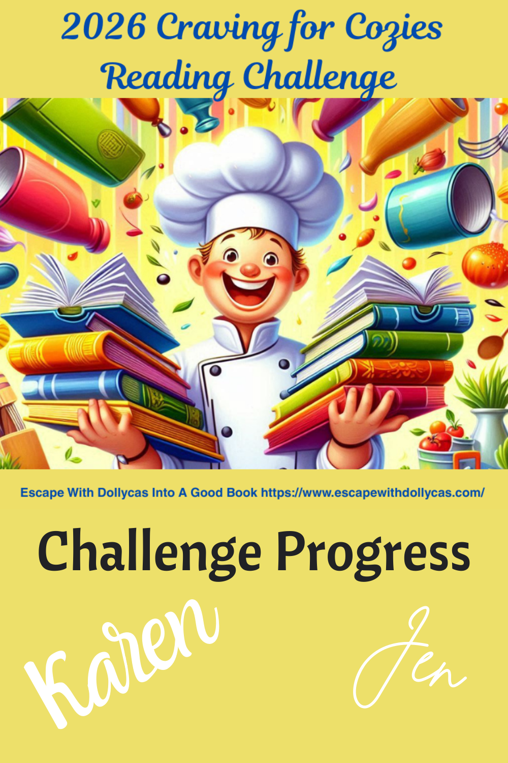 2026 Craving the Cozies Reading Challenge Tracking