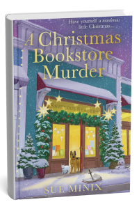 A Christmas Bookstore Murder by Sue Minix book